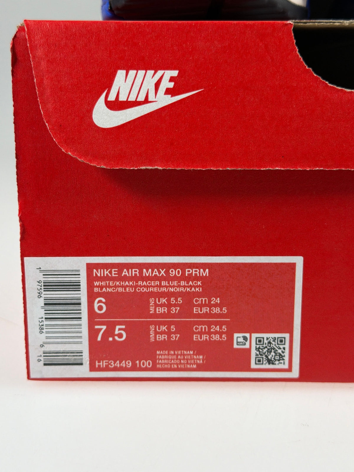 Nike Air Max 90 PRM - Größe EU 38,5 #12982