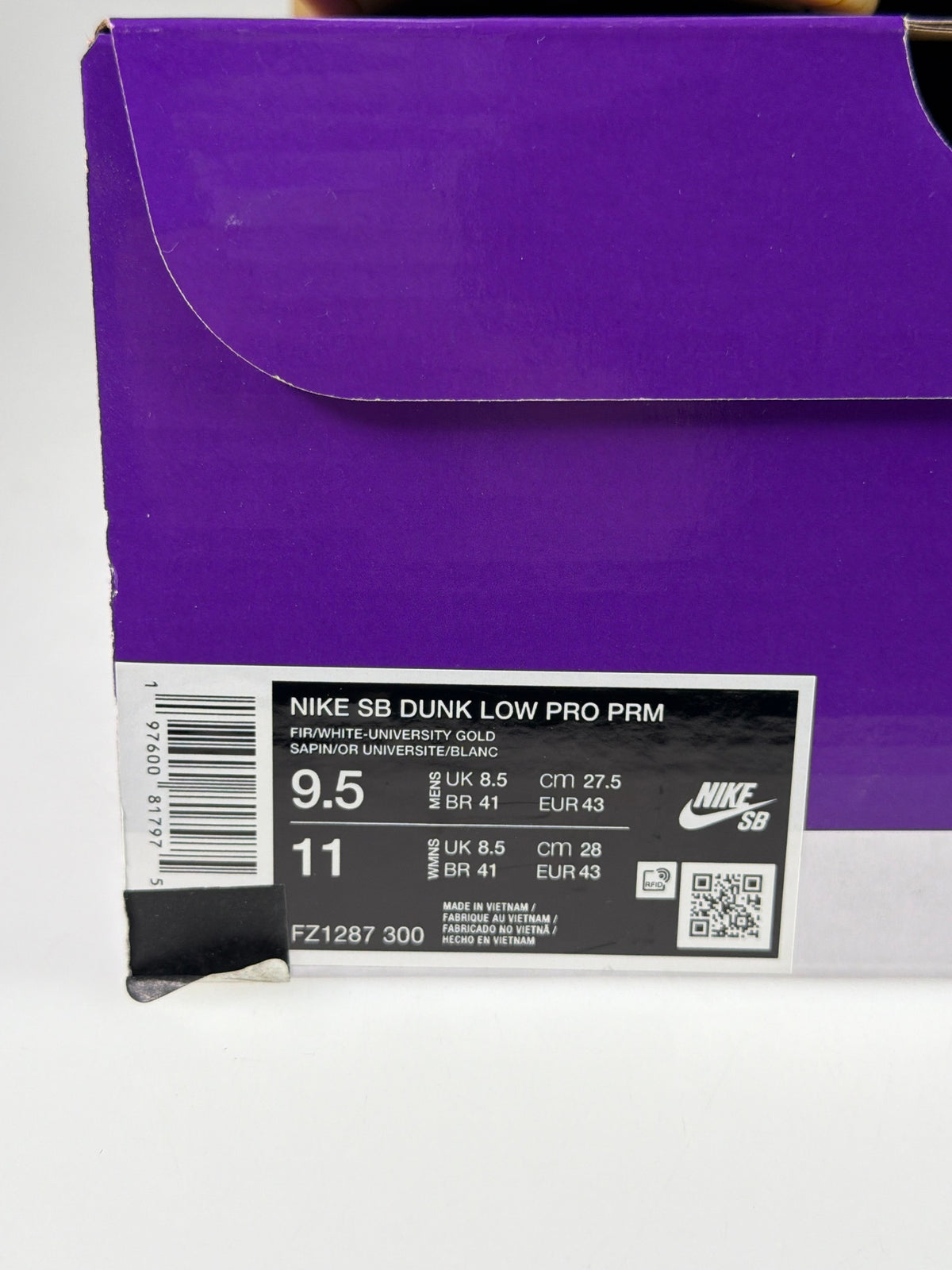 Nike SB Dunk Low Pro PRM - Größe EU 43 #12940
