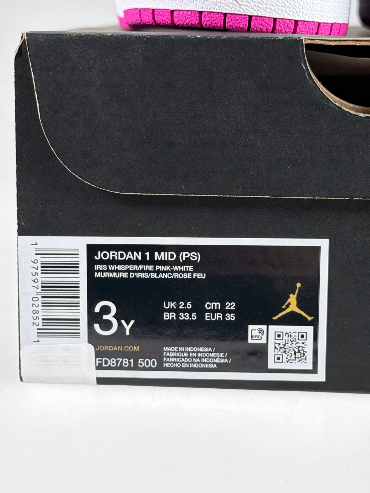 Jordan 1 Mid (PS) - Größe EU 35 #12908