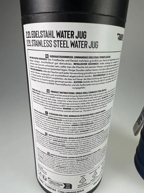 ABOVE. Edelstahl Trinkflasche 2,2L BPA-frei auslaufsicher #9157