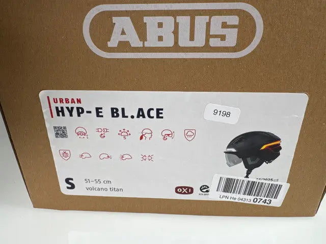 ABUS HYP-E BL.ACE Fahrradhelm - Größe 51-55cm #9198