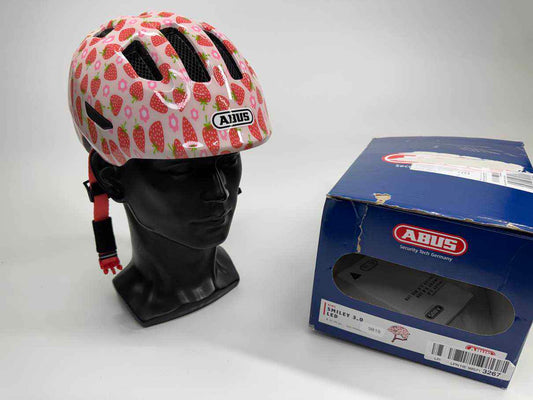 ABUS Kinder Smiley 3.0 LED Fahrradhelm - Größe 45-50cm #9819
