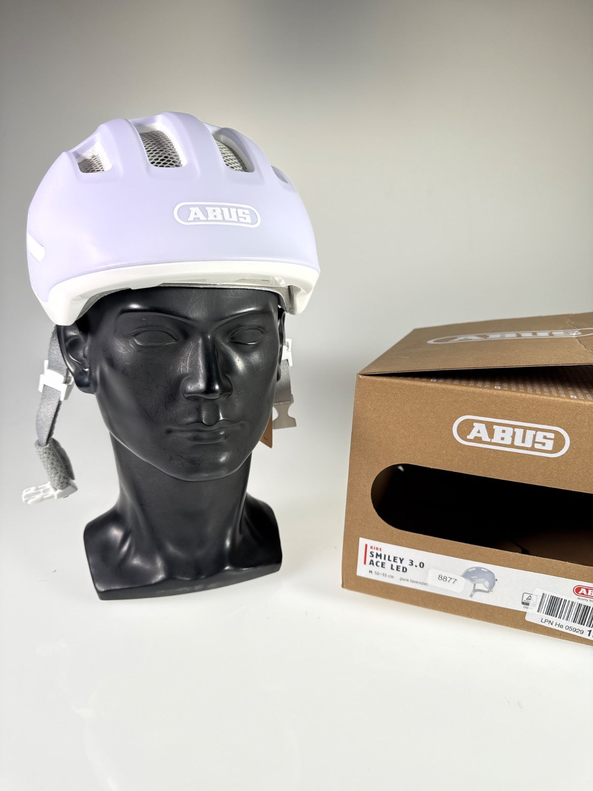 ABUS Smiley 3.0 Ace LED Fahrradhelm - Größe 50-55cm #8877
