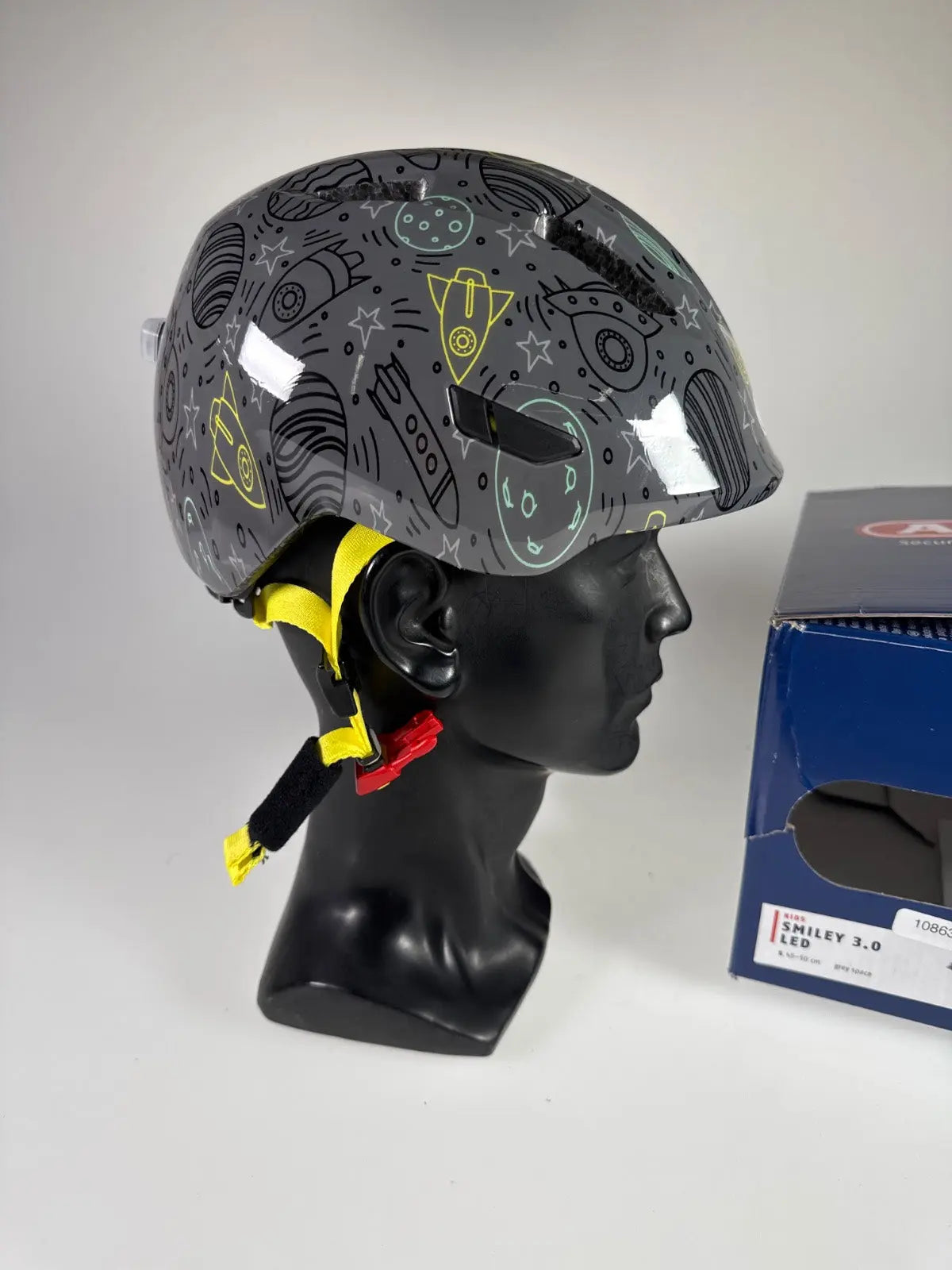 ABUS Smiley 3.0 LED Fahrradhelm - Größe 45-50cm #10863