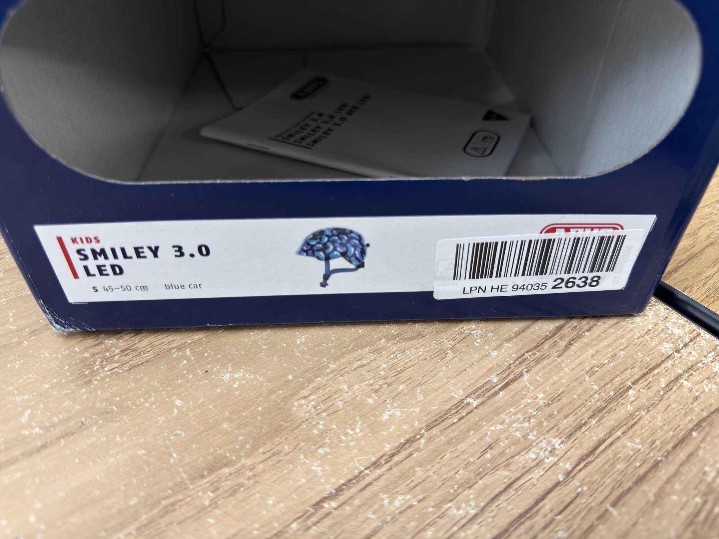 ABUS Smiley 3.0 LED Fahrradhelm - Größe 45-50cm #7561 - Black Forest Deals