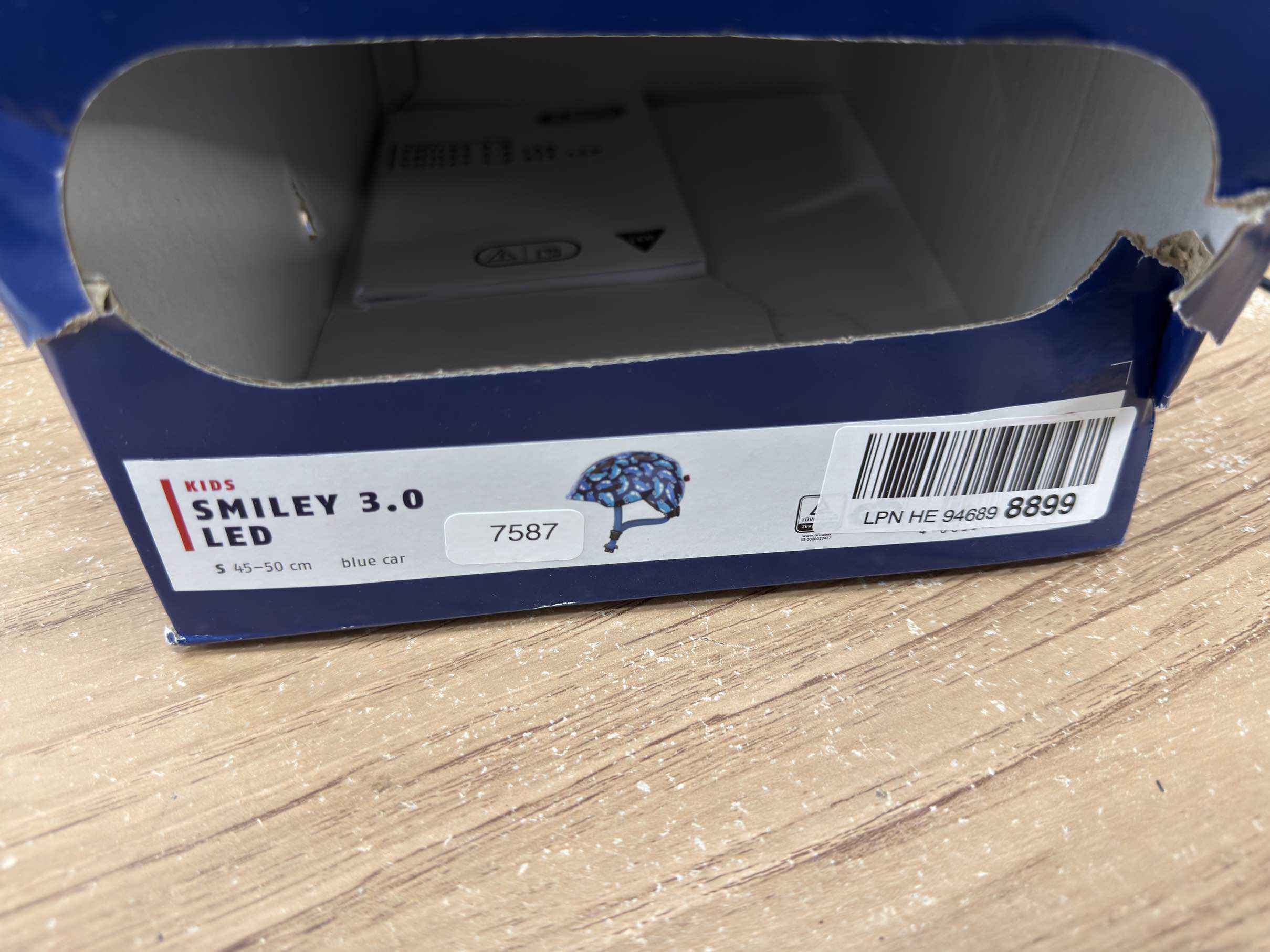 ABUS Smiley 3.0 LED Fahrradhelm - Größe 45-50cm #7587 - Black Forest Deals