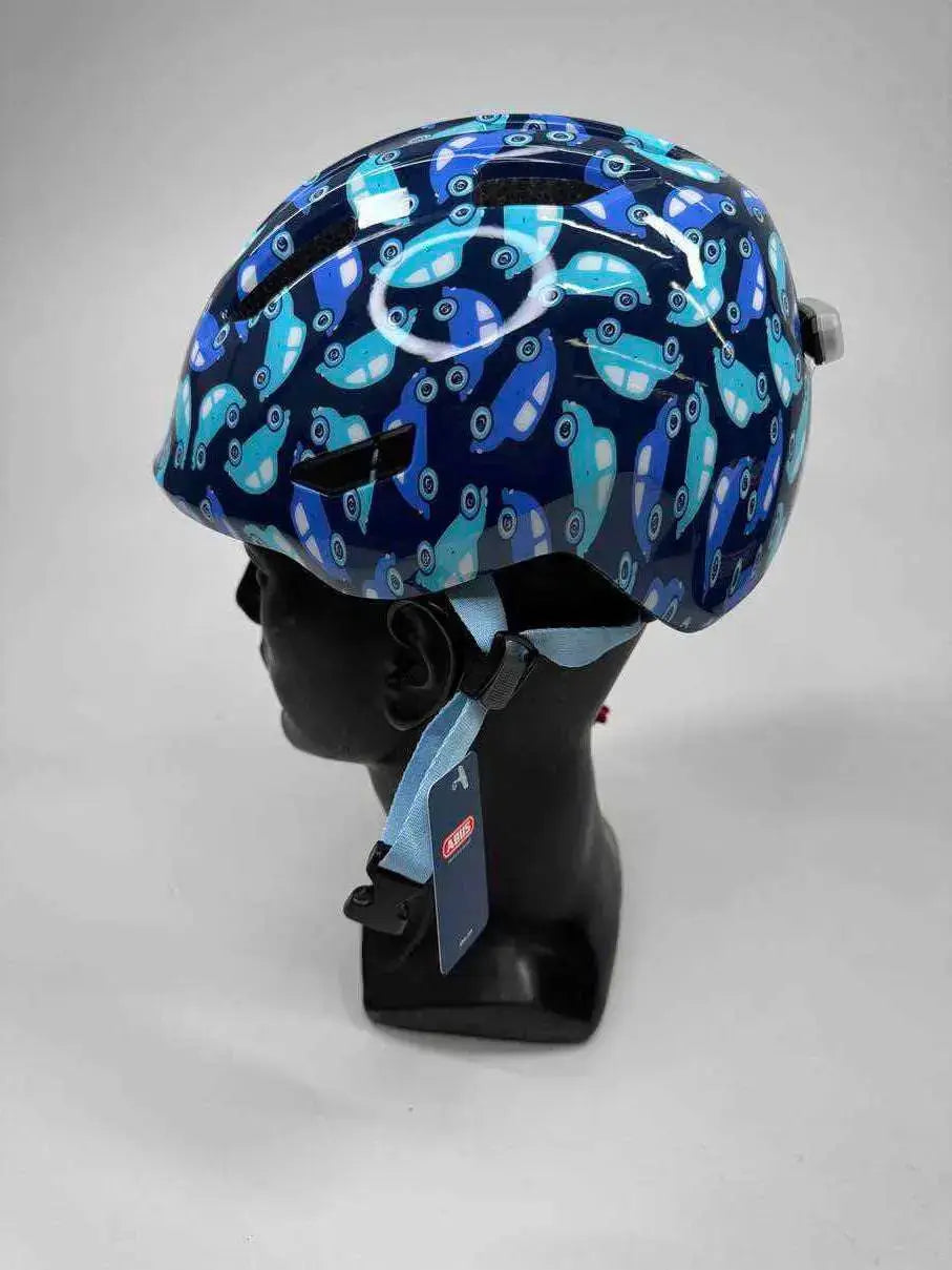 ABUS Smiley 3.0 LED Fahrradhelm - Größe 45-50cm #7689 - Black Forest Deals