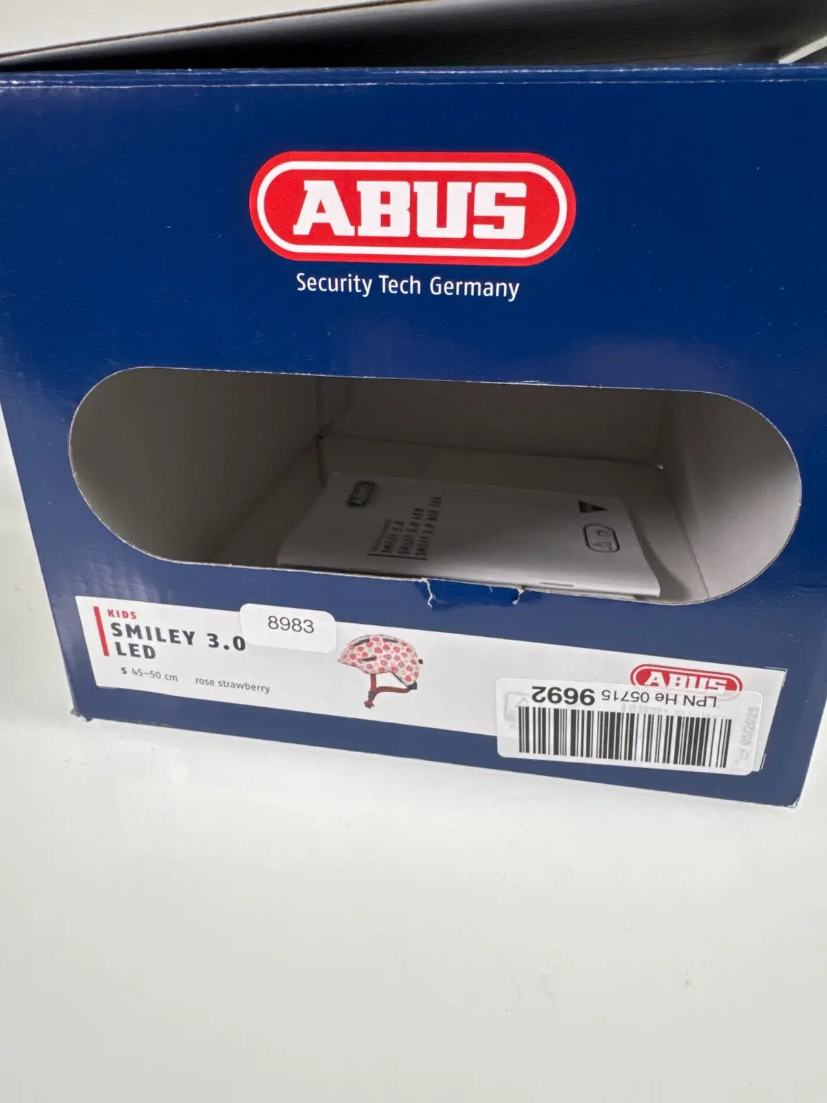 ABUS Smiley 3.0 LED Fahrradhelm - Größe 45-50cm #8983