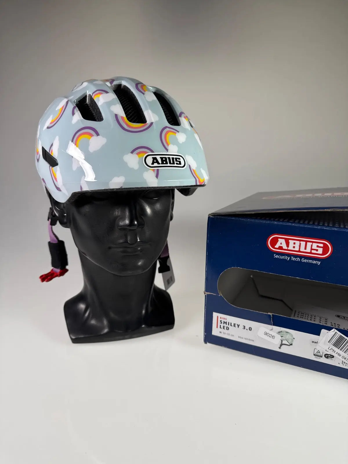 ABUS Smiley 3.0 LED Fahrradhelm - Größe 50-55cm #9026