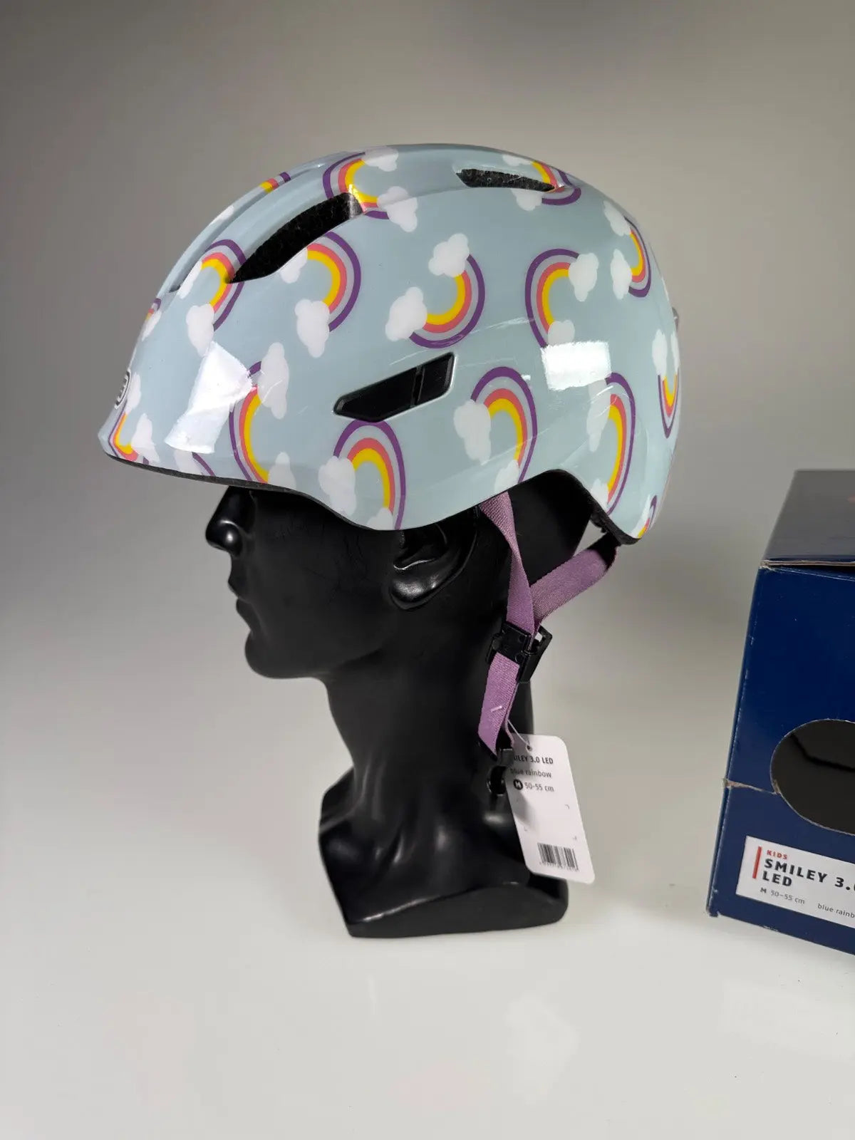 ABUS Smiley 3.0 LED Fahrradhelm - Größe 50-55cm #9026