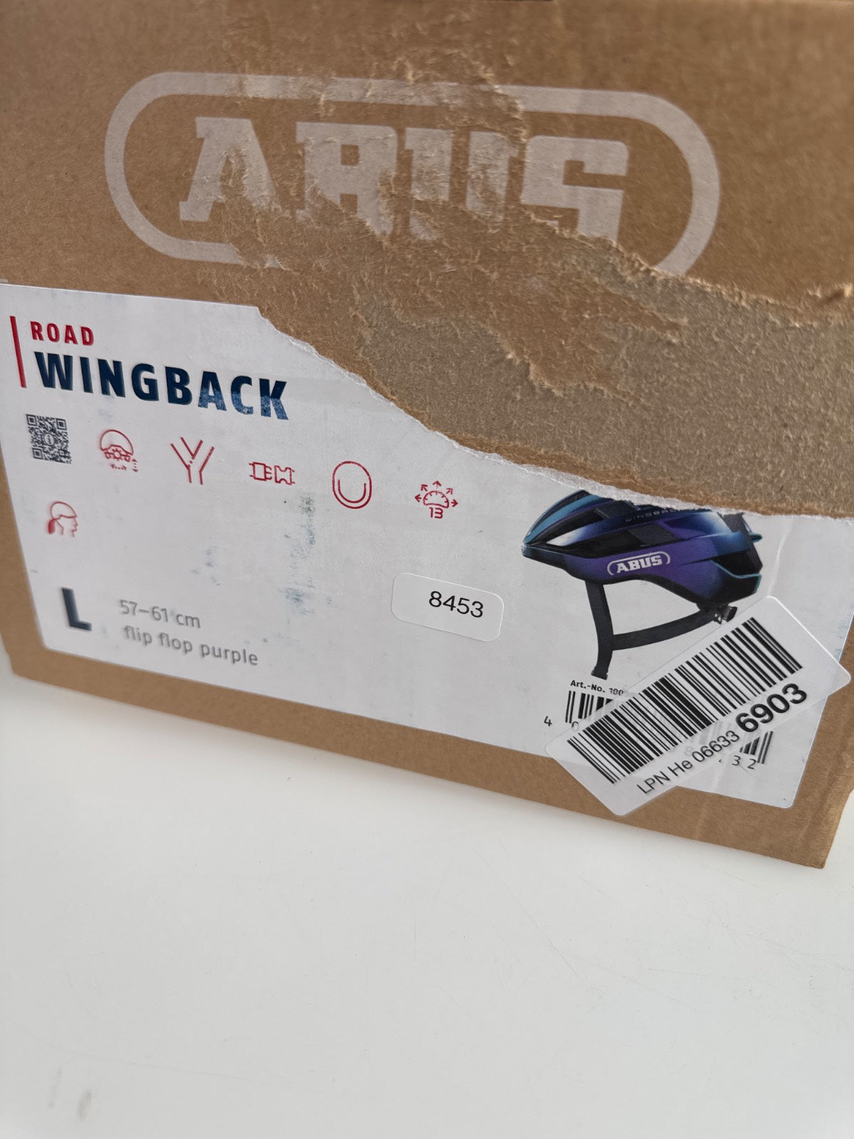 ABUS WingBack Fahrradhelm - Größe 57-61cm #8453