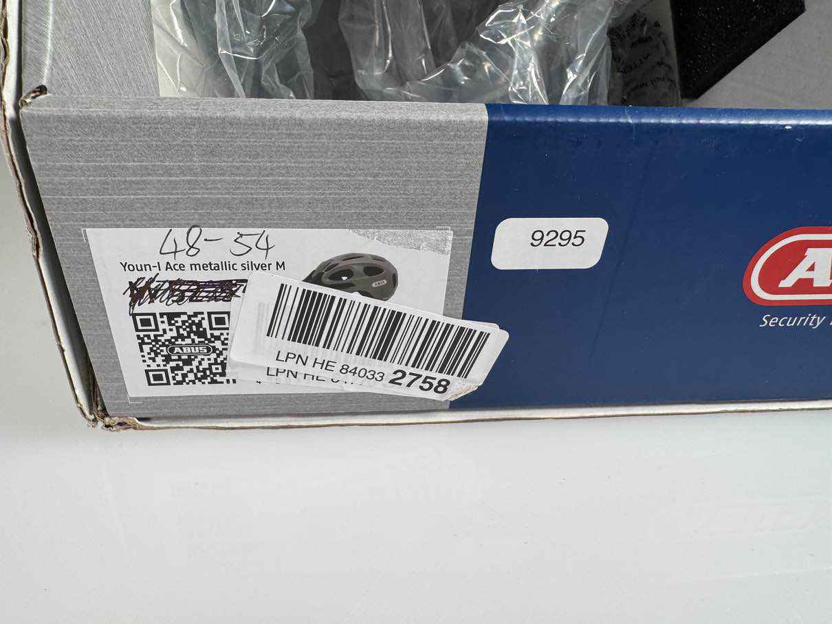 ABUS Youn-I Ace Metallic Silver M (52-57cm) | Retoure Note 1 | #9295