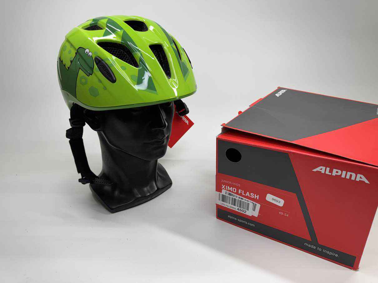 ALPINA KIDS XIMO FLASH Fahrradhelm - Größe 49-54cm #9693