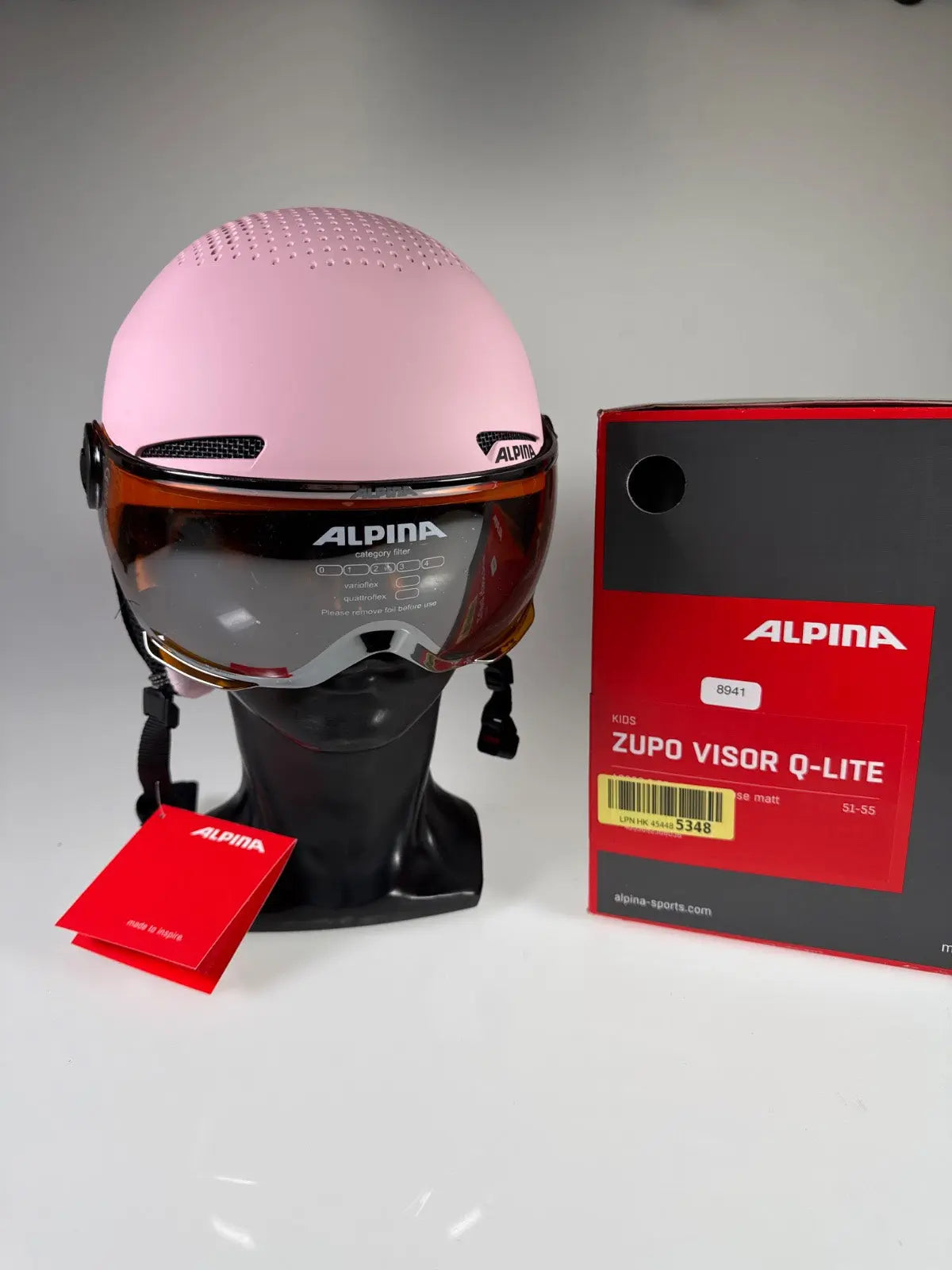 ALPINA Zupo Visor Q-Lite Skihelm - Größe 51-55cm #8941