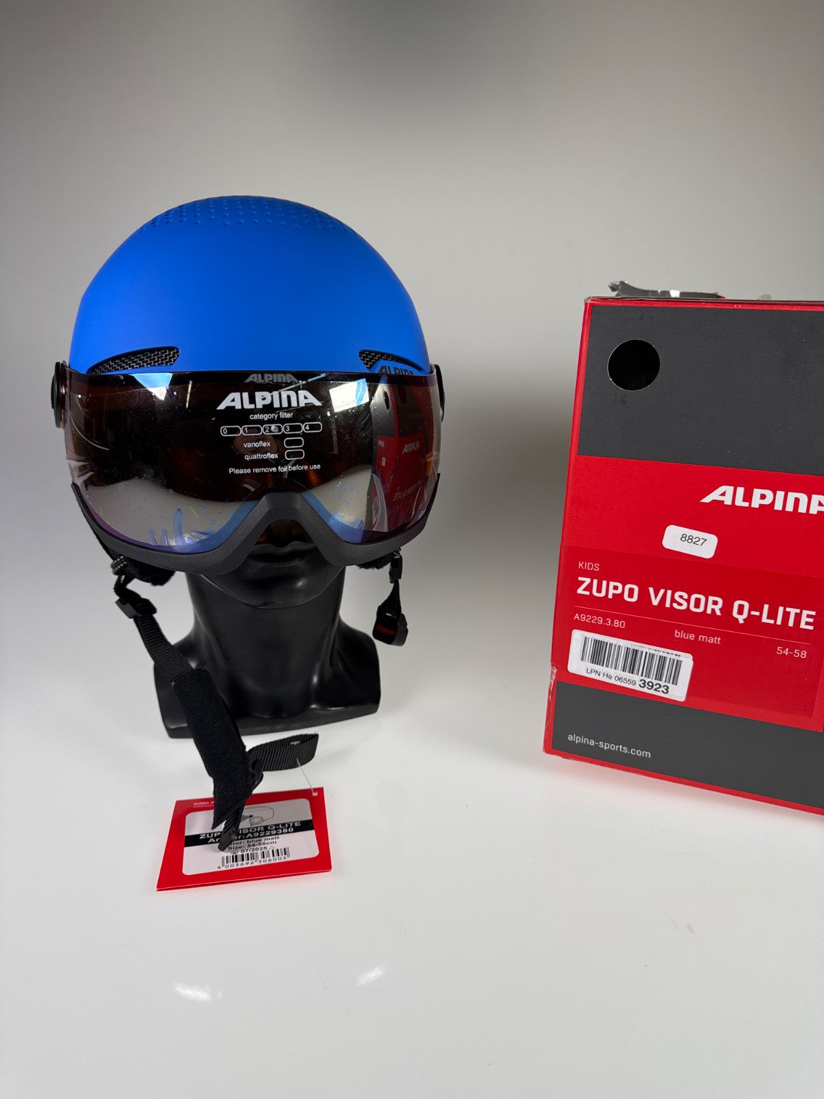 ALPINA Zupo Visor Q-Lite Skihelm - Größe 54-58cm #8527