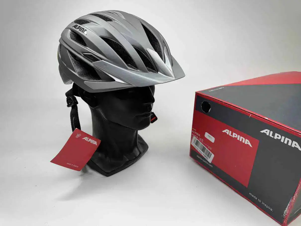 Alpina Haga LED Fahrradhelm - Größe 51-56cm #7801 - Black Forest Deals