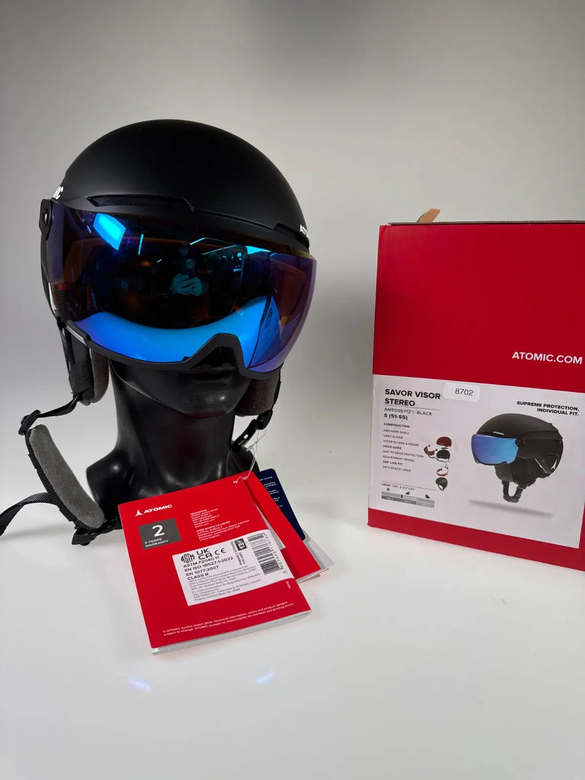 Atomic Savor Visor Stereo Skihelm - Größe 51-55cm #8702