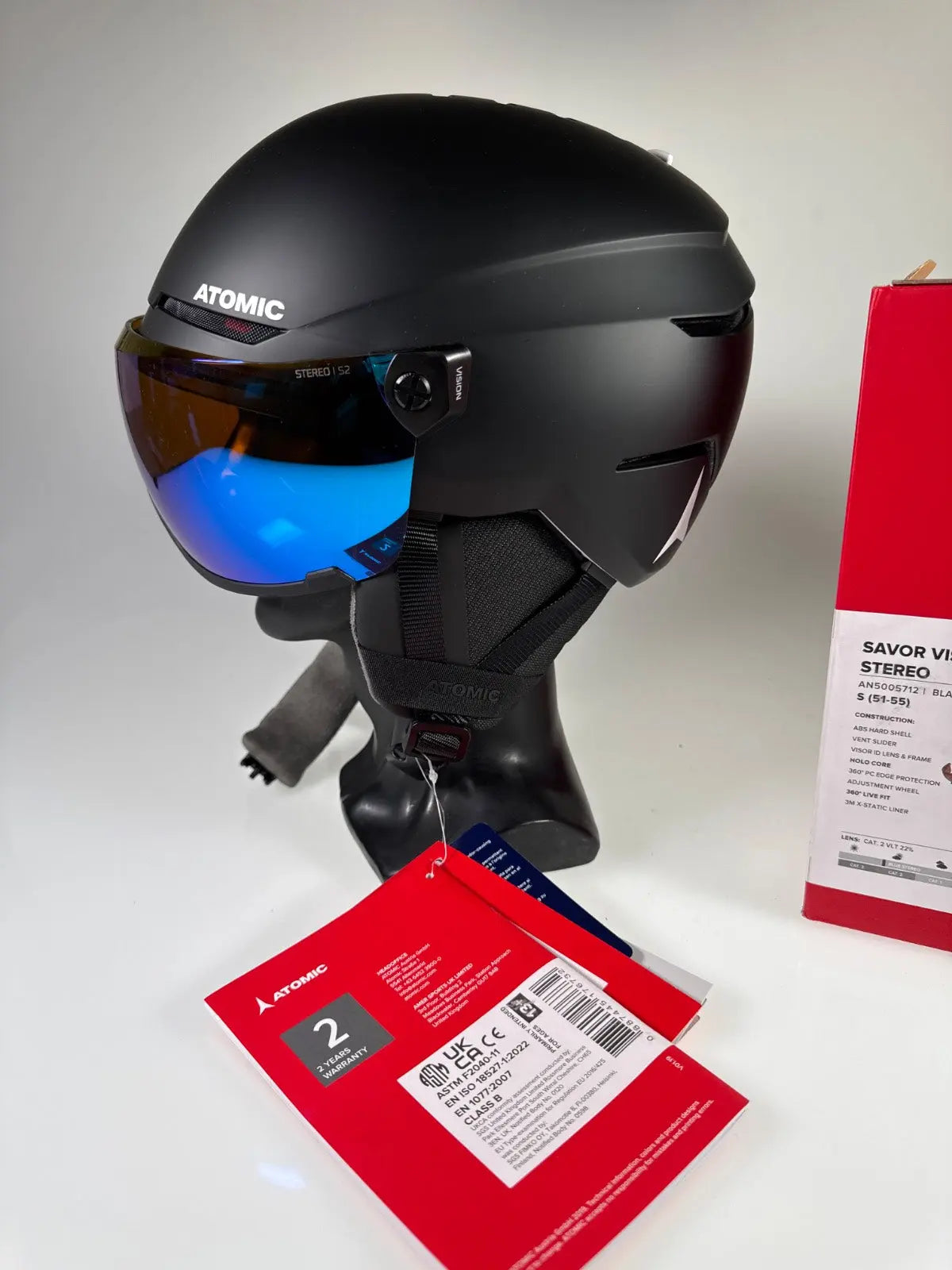 Atomic Savor Visor Stereo Skihelm - Größe 51-55cm #8702