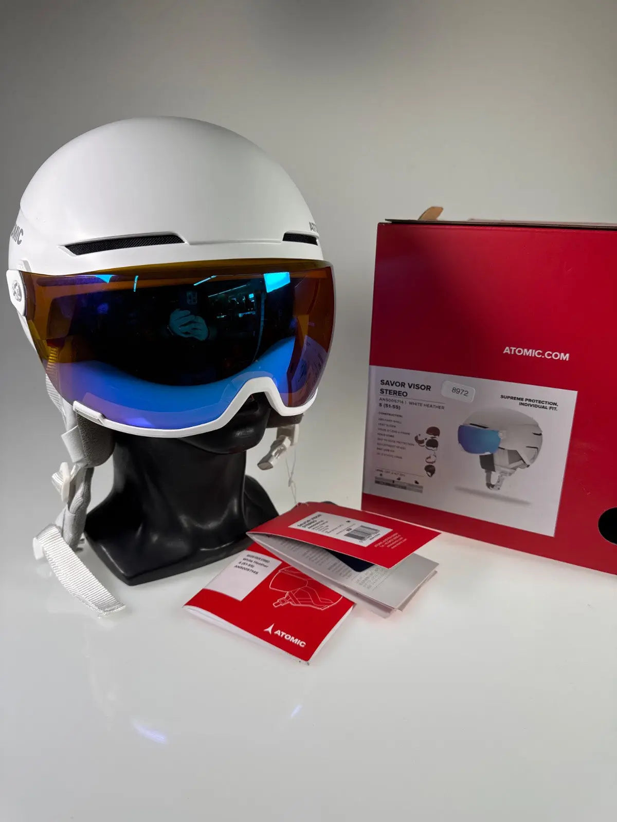 Atomic Savor Visor Stereo Skihelm - Größe 51-55cm #8972