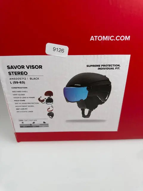 Atomic Savor Visor Stereo Skihelm - Größe 59-63cm #9126
