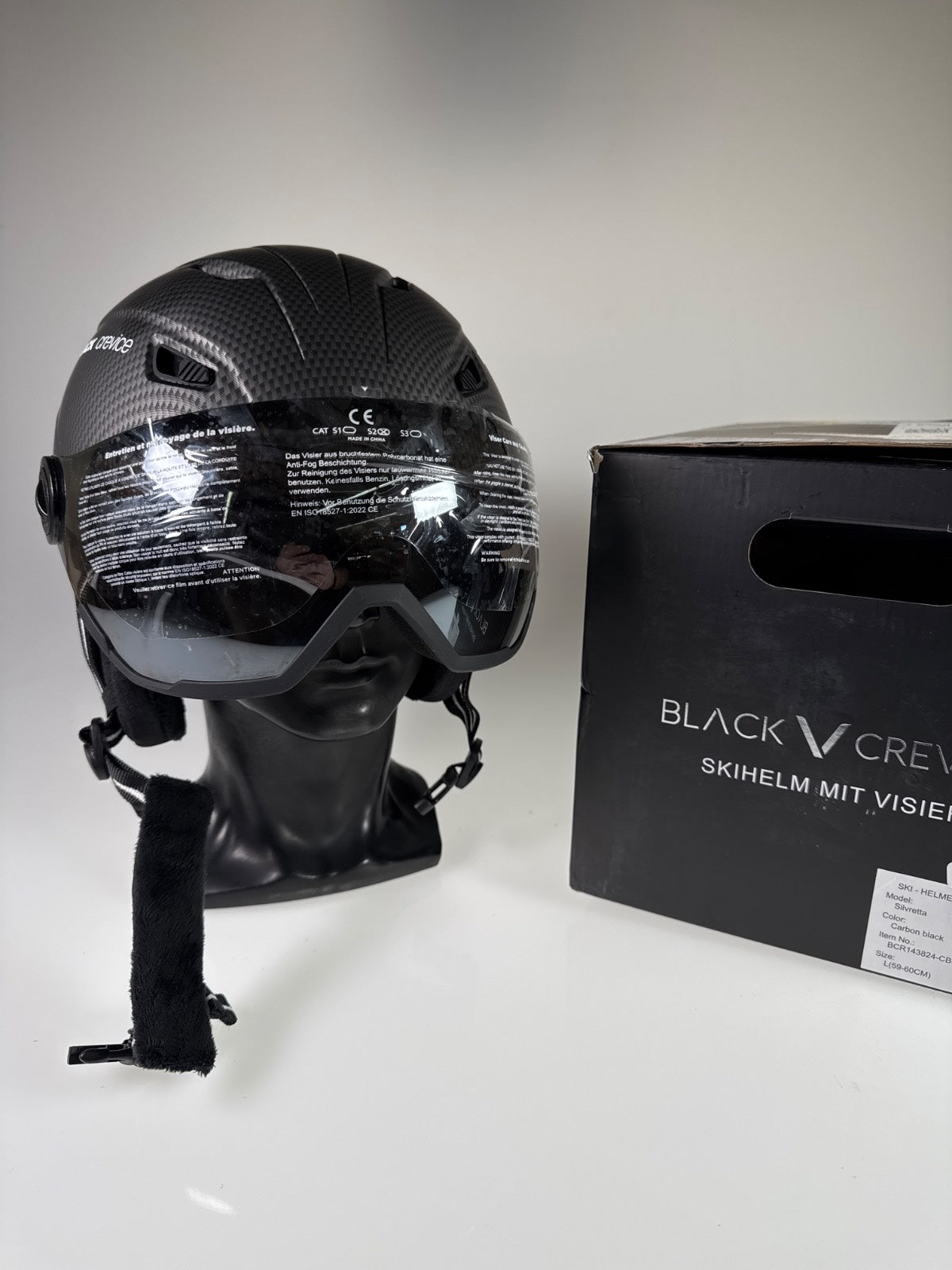 Black Crevice Silvretta Skihelm - Größe 59-60cm #8930