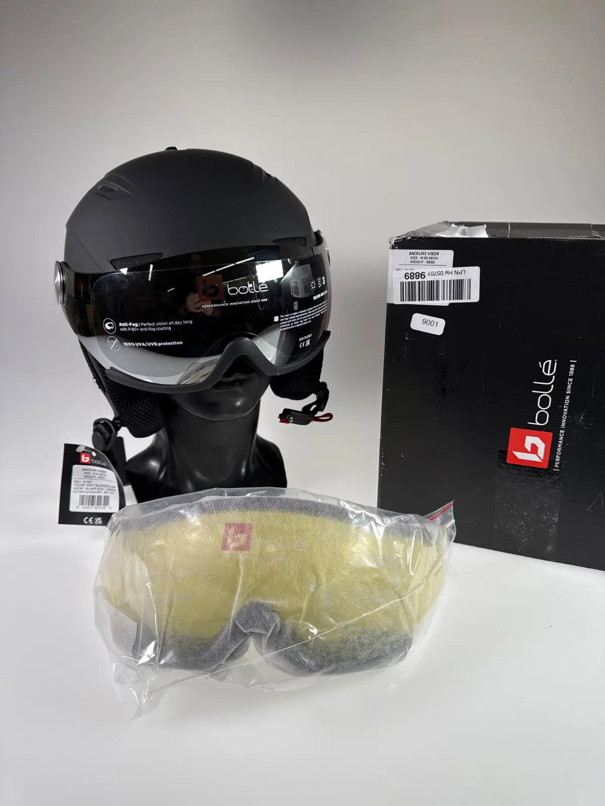 Bollé Backline Visor Skihelm - Größe 56-58cm #9001