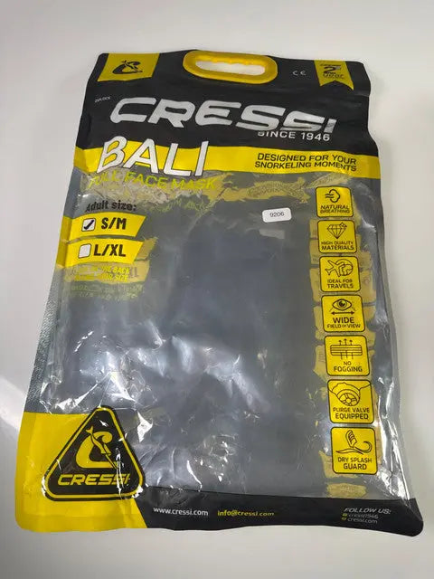 Cressi Bali Vollgesichts-Schnorchelmaske mit Kamera-Halter #9206