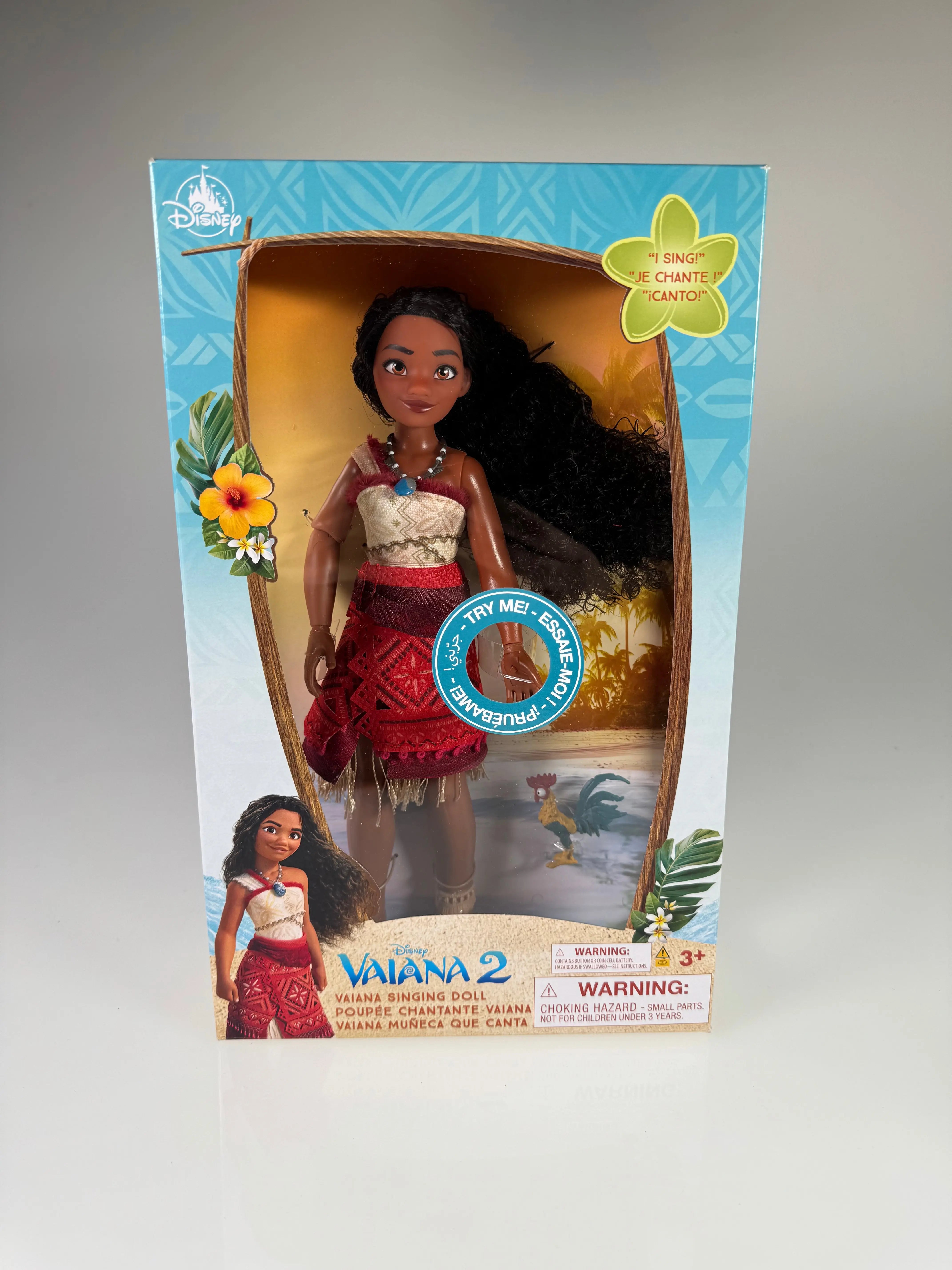 Disney Vaiana 2 Singende Puppe mit Heihei – 30cm