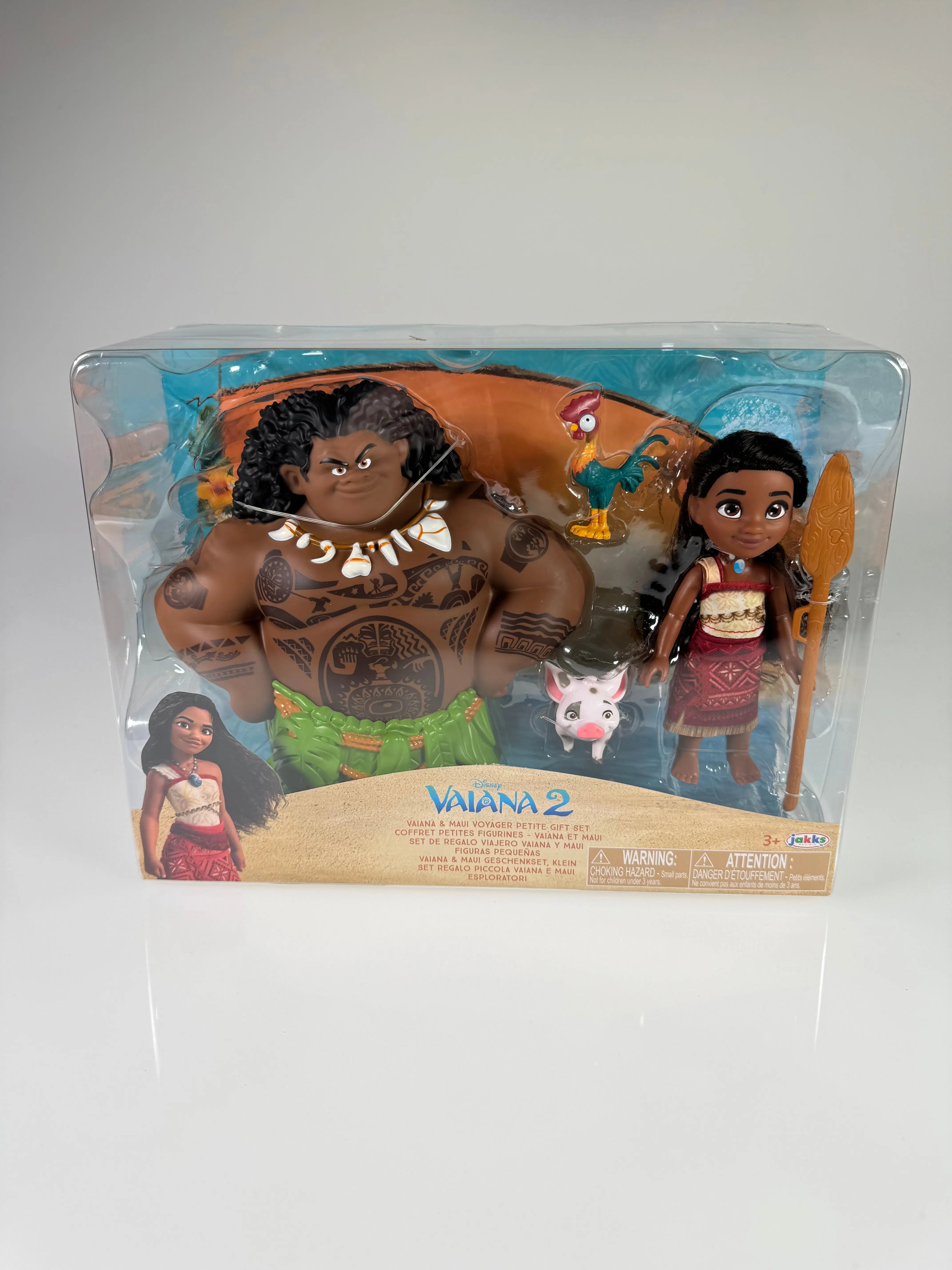 Disney Vaiana 2 Vaiana & Maui Geschenkset mit Pua & Heihei 15cm