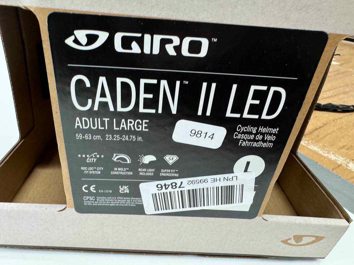 GIRO Caden II LED Fahrradhelm - Größe 59-63cm #9814
