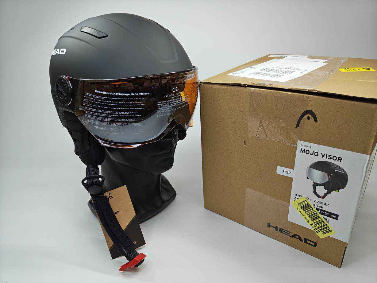 HEAD Youth MOJO Visor Skihelm - Größe 47-51 cm #6132 - Black Forest Deals