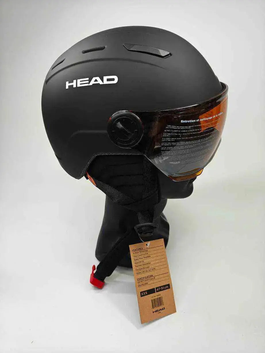 HEAD Youth MOJO Visor Skihelm - Größe 47-51 cm #6132 - Black Forest Deals