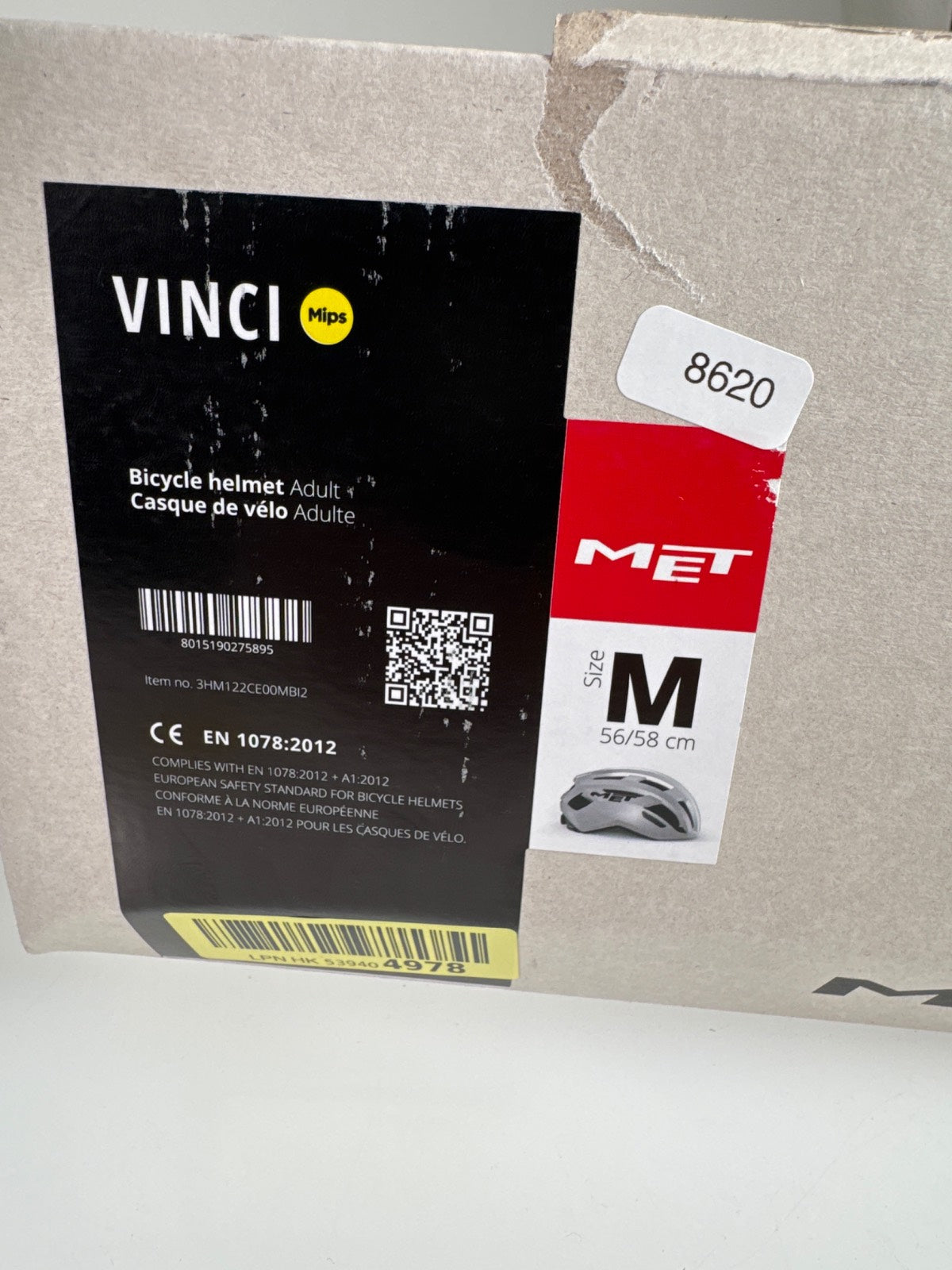 MET Vinci MIPS Fahrradhelm - Größe 56-58cm #8620