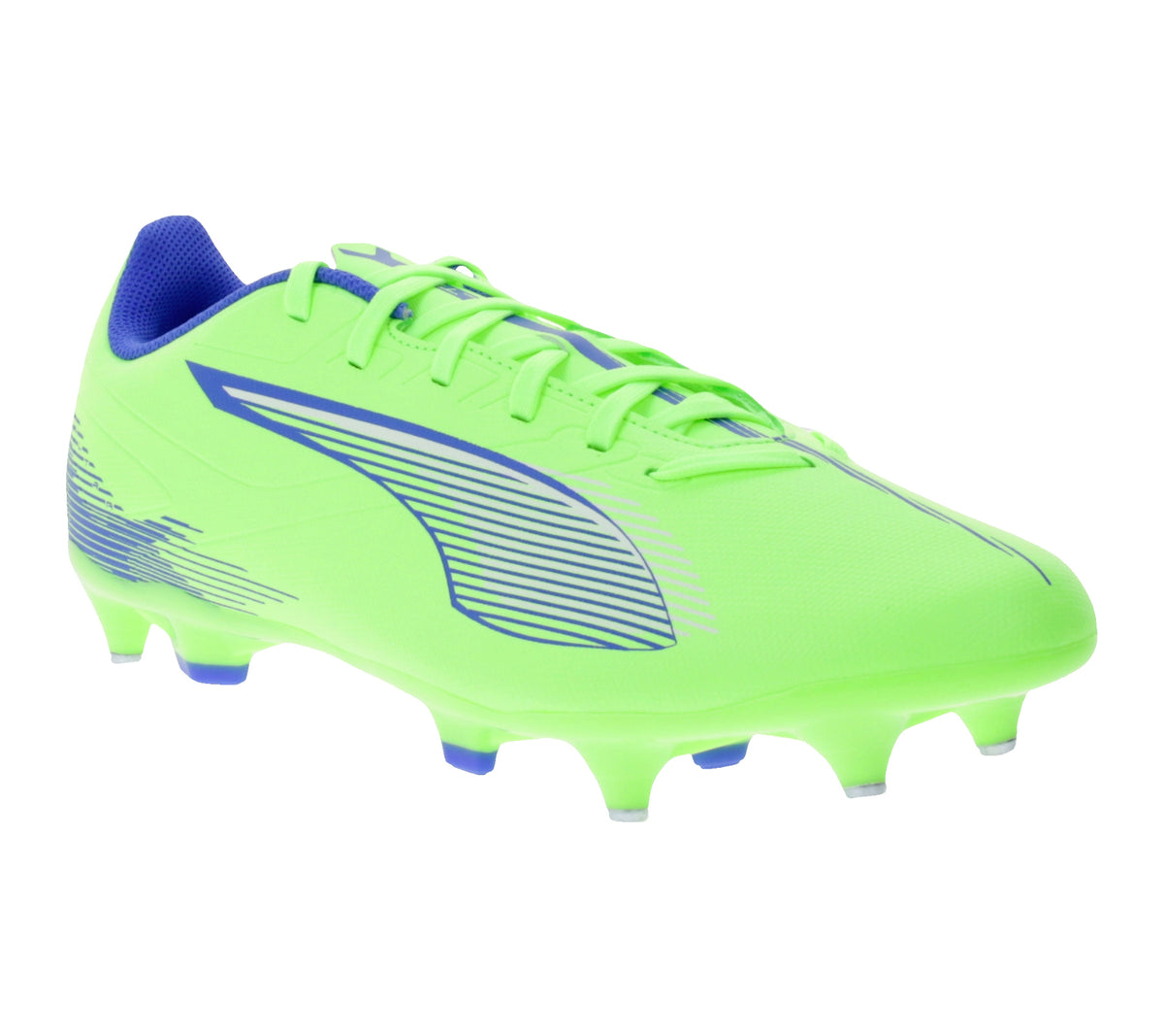 PUMA ULTRA 5 PLAY MxSG Fußballschuhe 107904 – Neon-Grün/Blau – Produktansicht 2