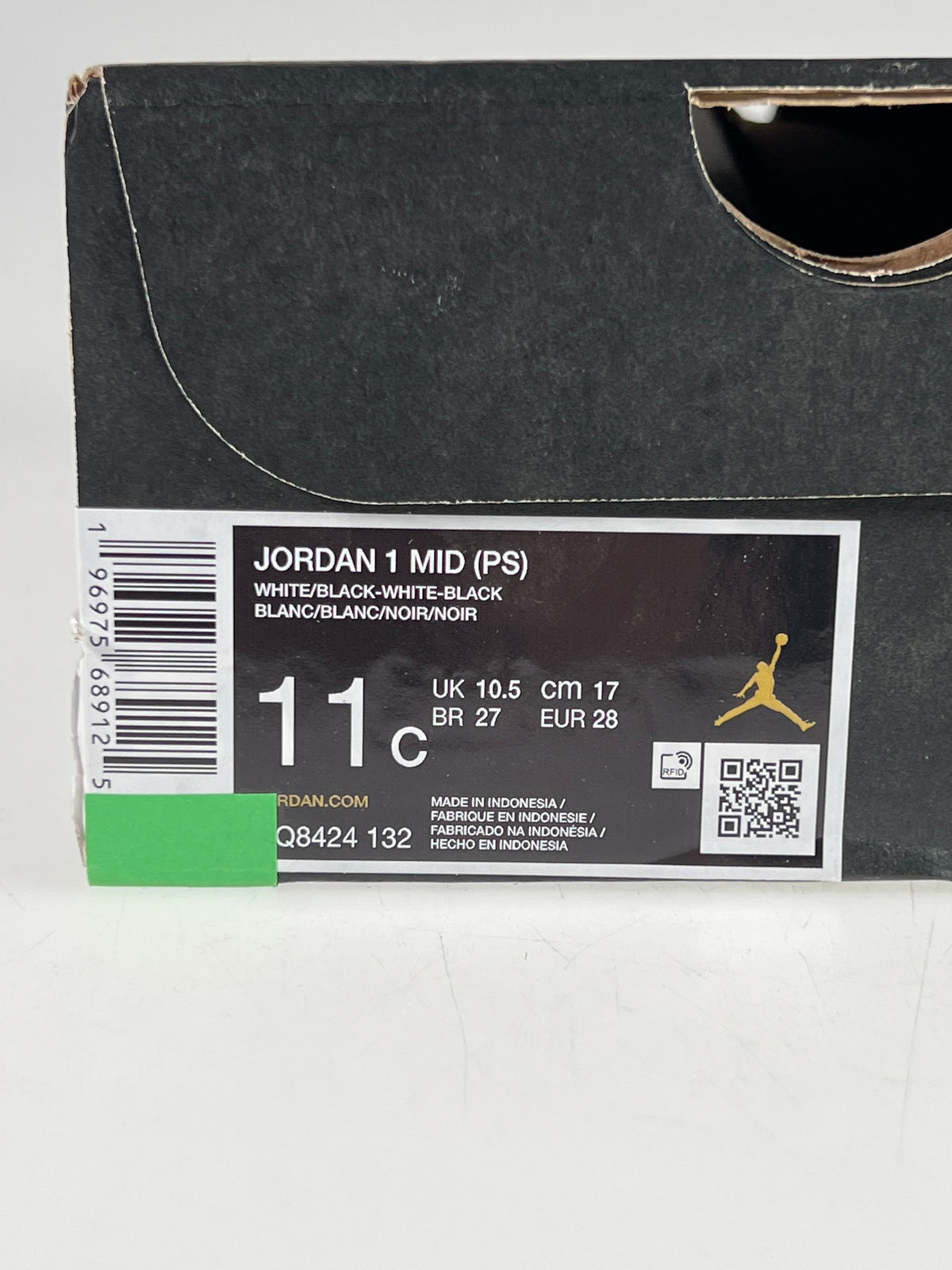 Jordan 1 Mid (PS) - Größe EU 28 #12961