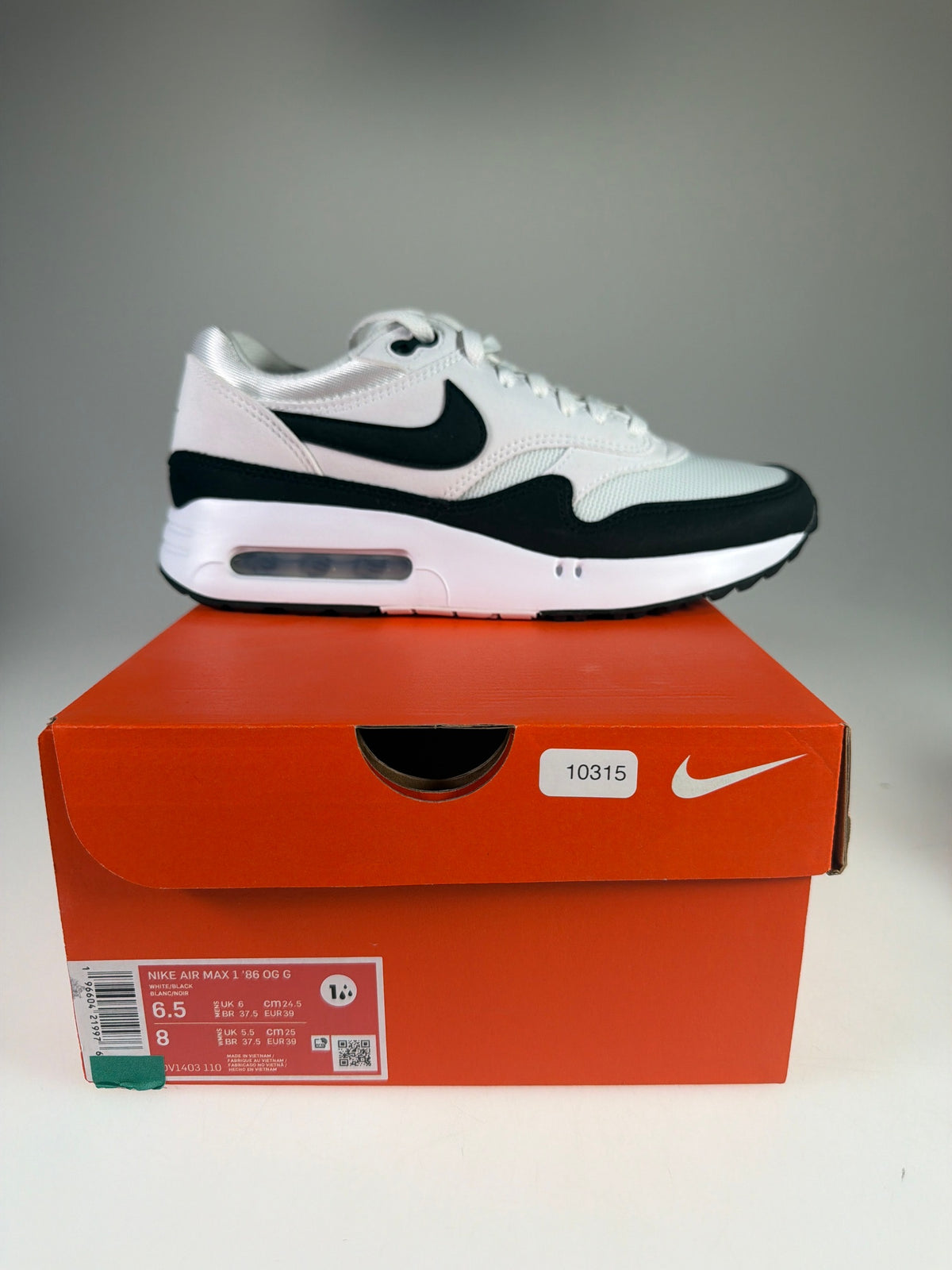 NIKE AIR MAX 1 '86 OG G - Größe 39 #10315