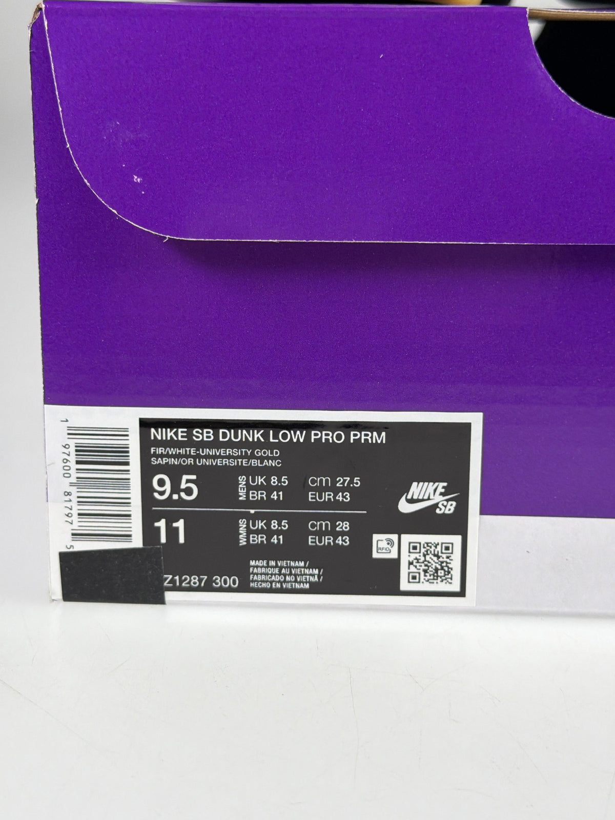 Nike SB Dunk Low Pro PRM - Größe EU 43 #12943