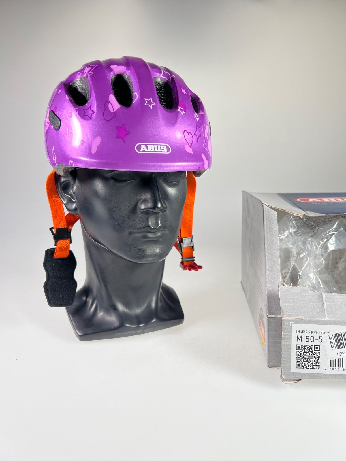 Abus Smiley 2.0 Fahrradhelm Lila Größe 50-55 cm #10528