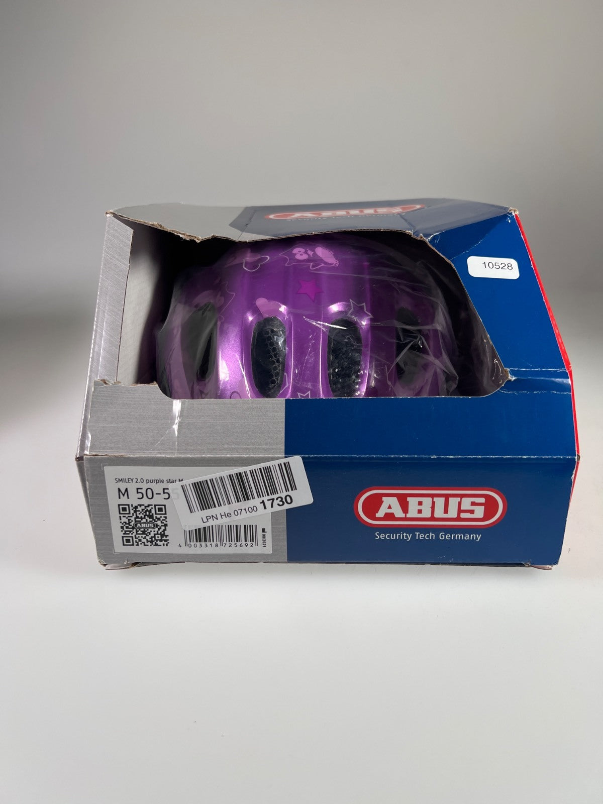 Abus Smiley 2.0 Fahrradhelm Lila Größe 50-55 cm #10528