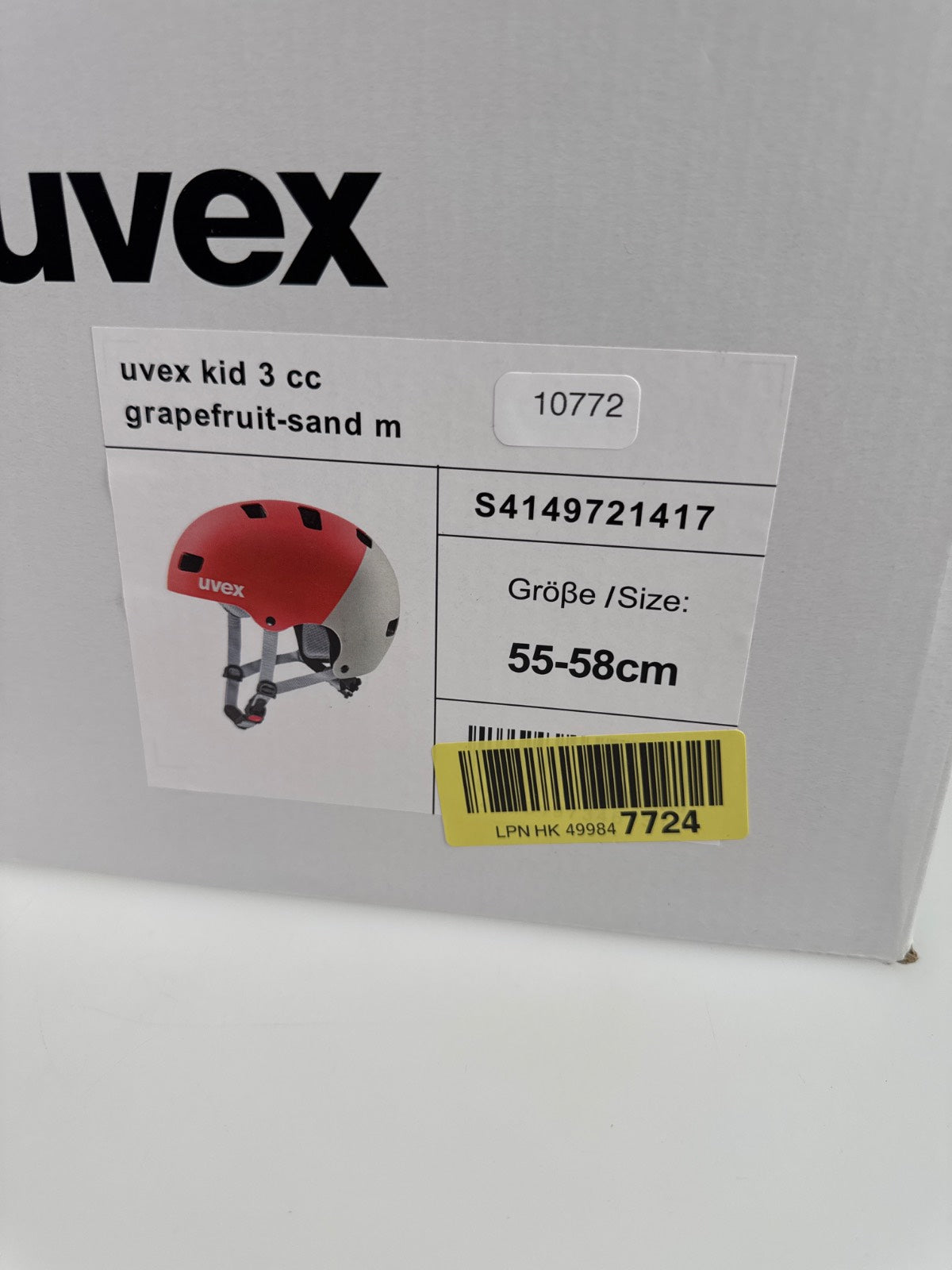 uvex Kid 3 cc Fahrradhelm - Größe 55-58cm #10772 R1