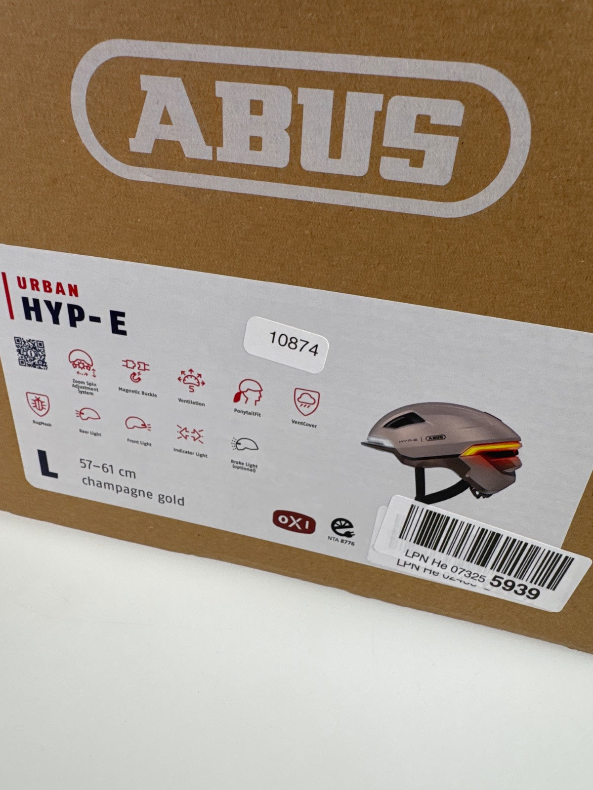 ABUS HYP-E Fahrradhelm - Größe 57-61cm #10871