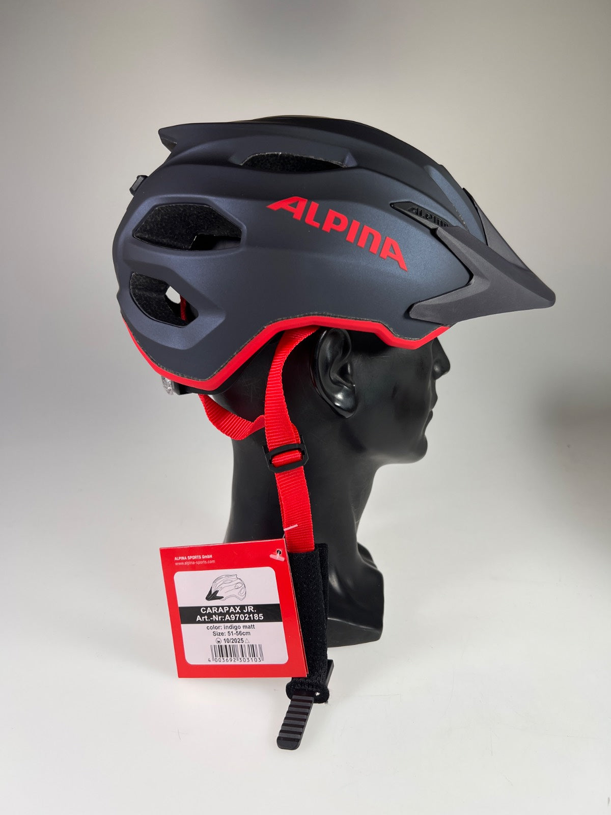 Alpina Carapax Junior Fahrradhelm - Größe 51-56cm #10473