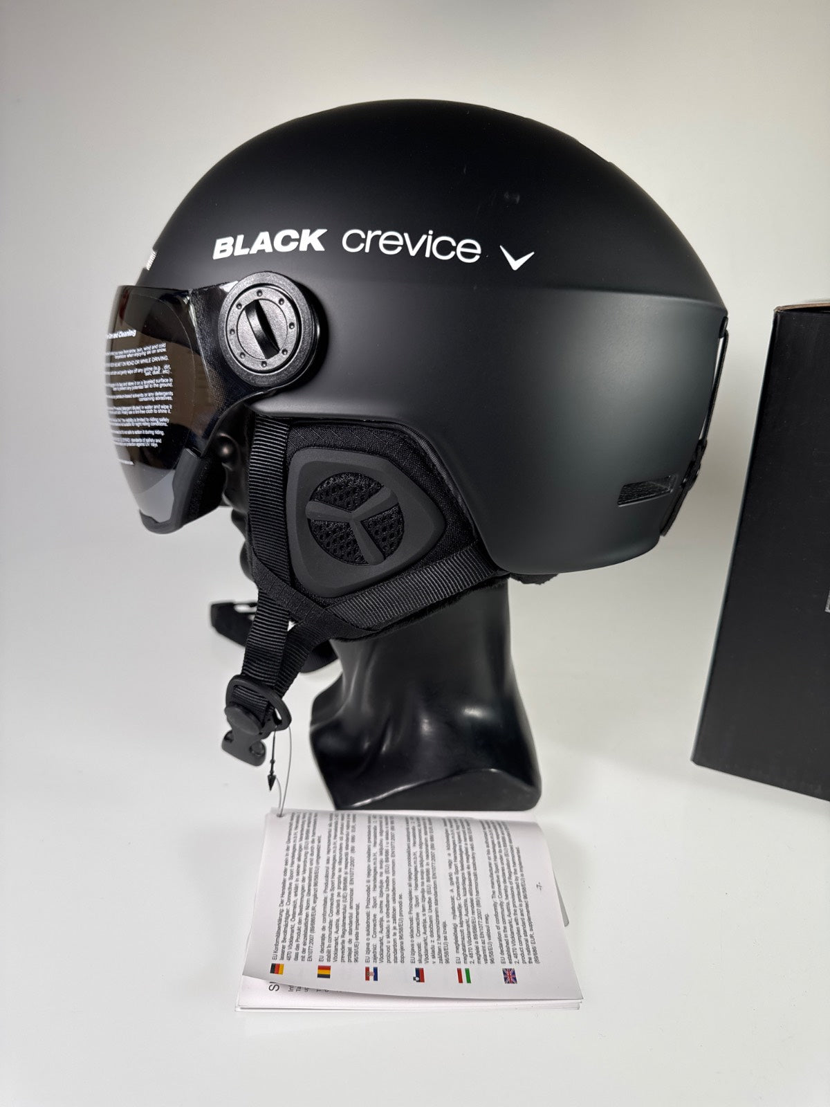 Black Gstaad Skihelm - Größe 58-61cm #11036