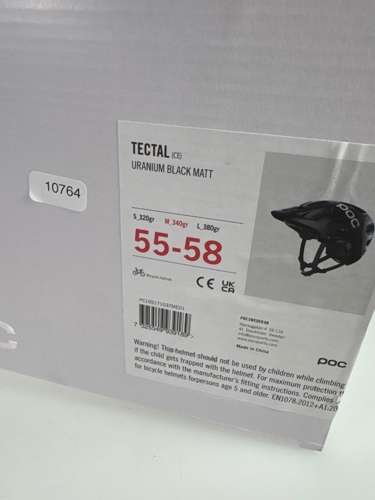 POC Tectal Fahrradhelm - Größe 55-58cm #10764