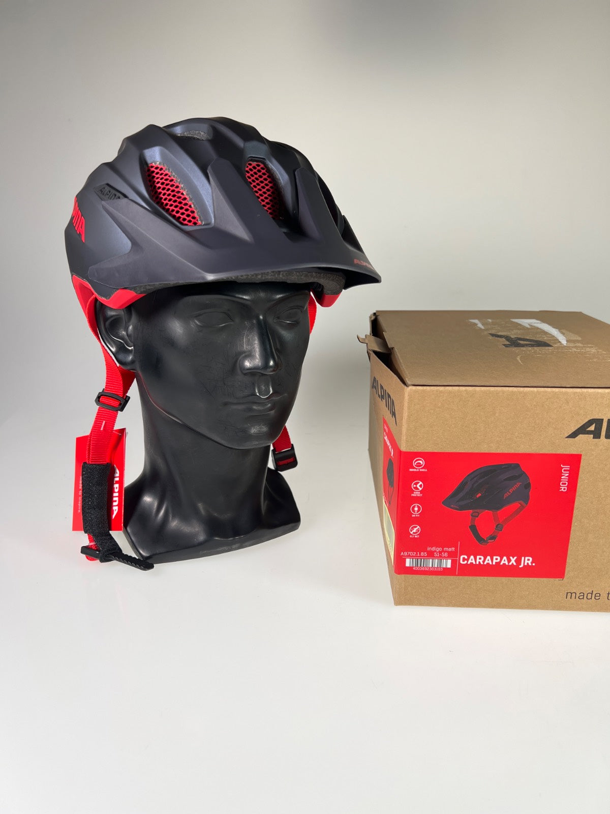 Alpina Carapax Junior Fahrradhelm - Größe 51-56cm #10470