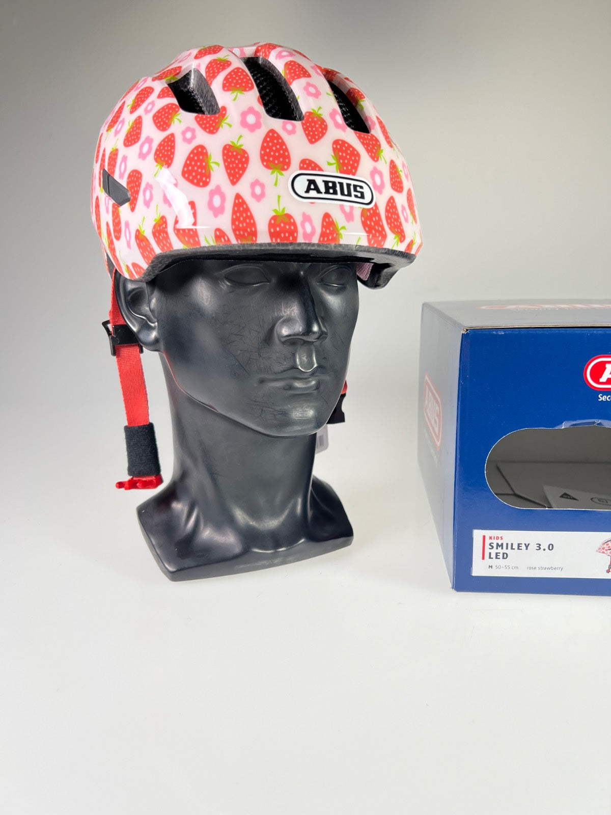 ABUS Smiley 3.0 LED Fahrradhelm - Größe 50-55cm #10580