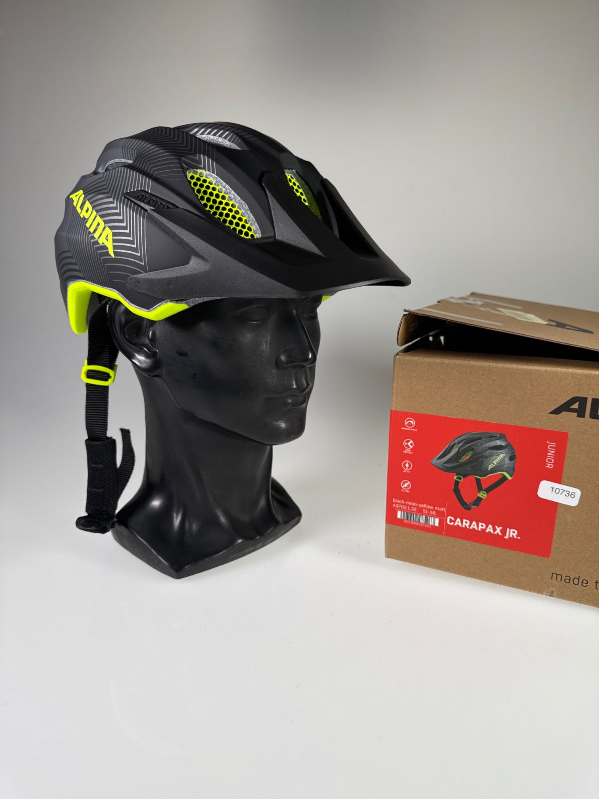 Alpina Carapax Junior Fahrradhelm - Größe 51-56cm #10736
