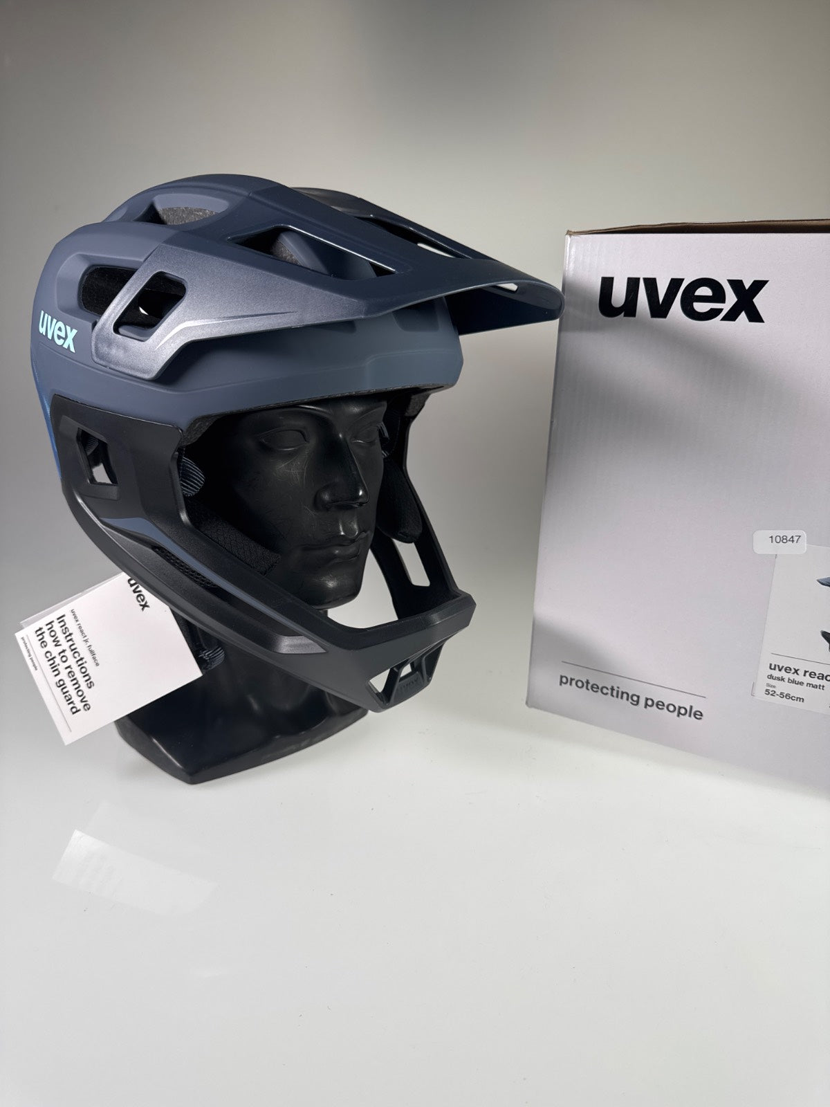 uvex React jr.fullface Fahrradhelm - Größe 52-56cm #10847