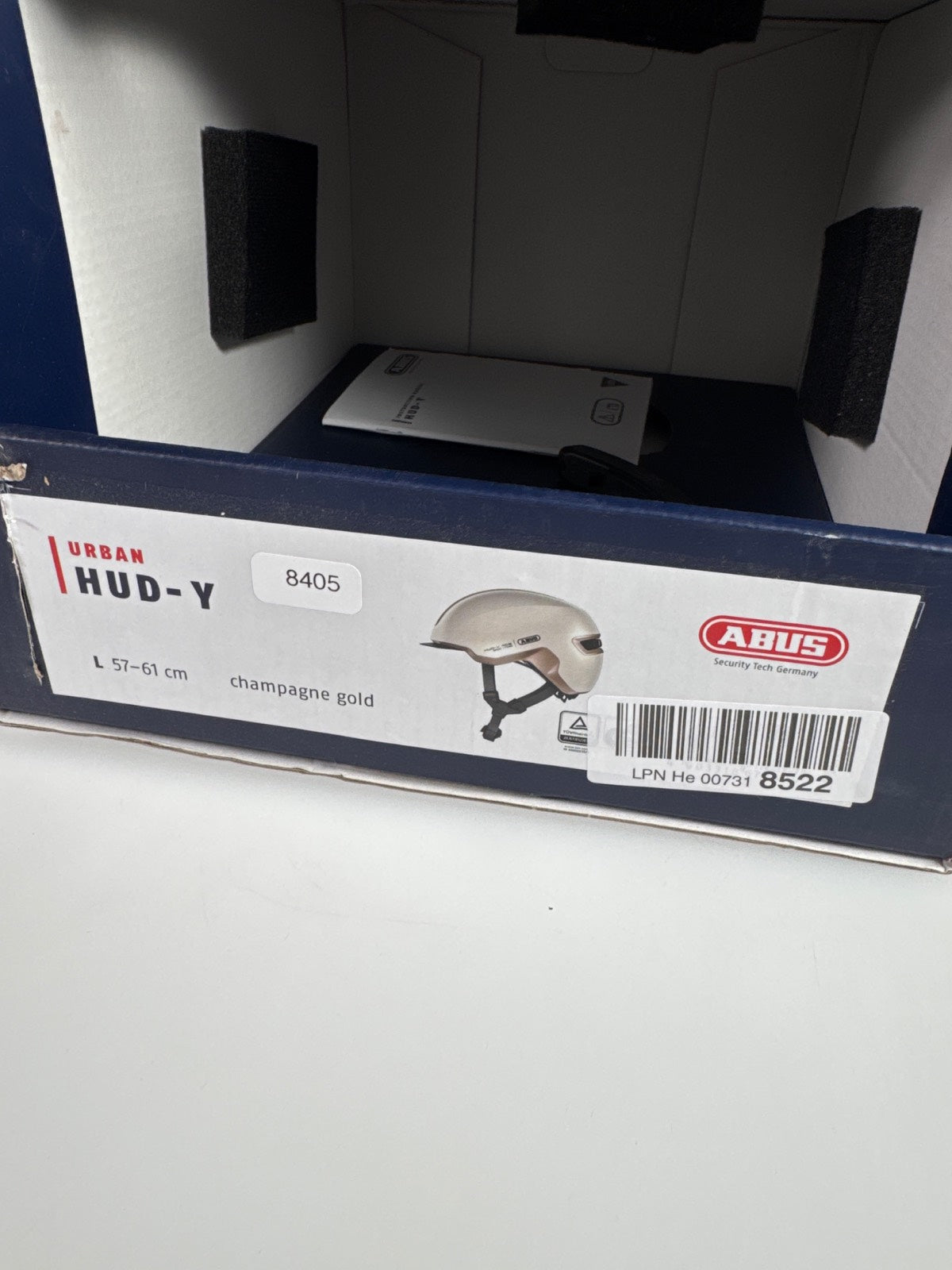 ABUS HUD-Y Fahrradhelm - Größe 57-61cm #8405
