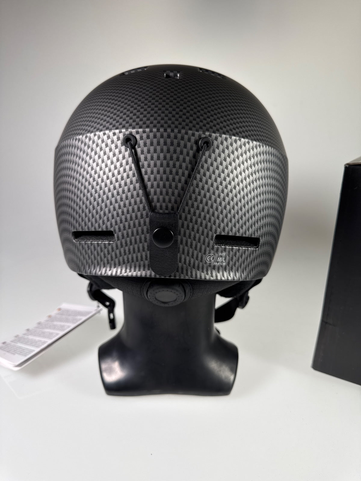 Black Arlberg Skihelm mit Visier - Größe 58-61cm #11030